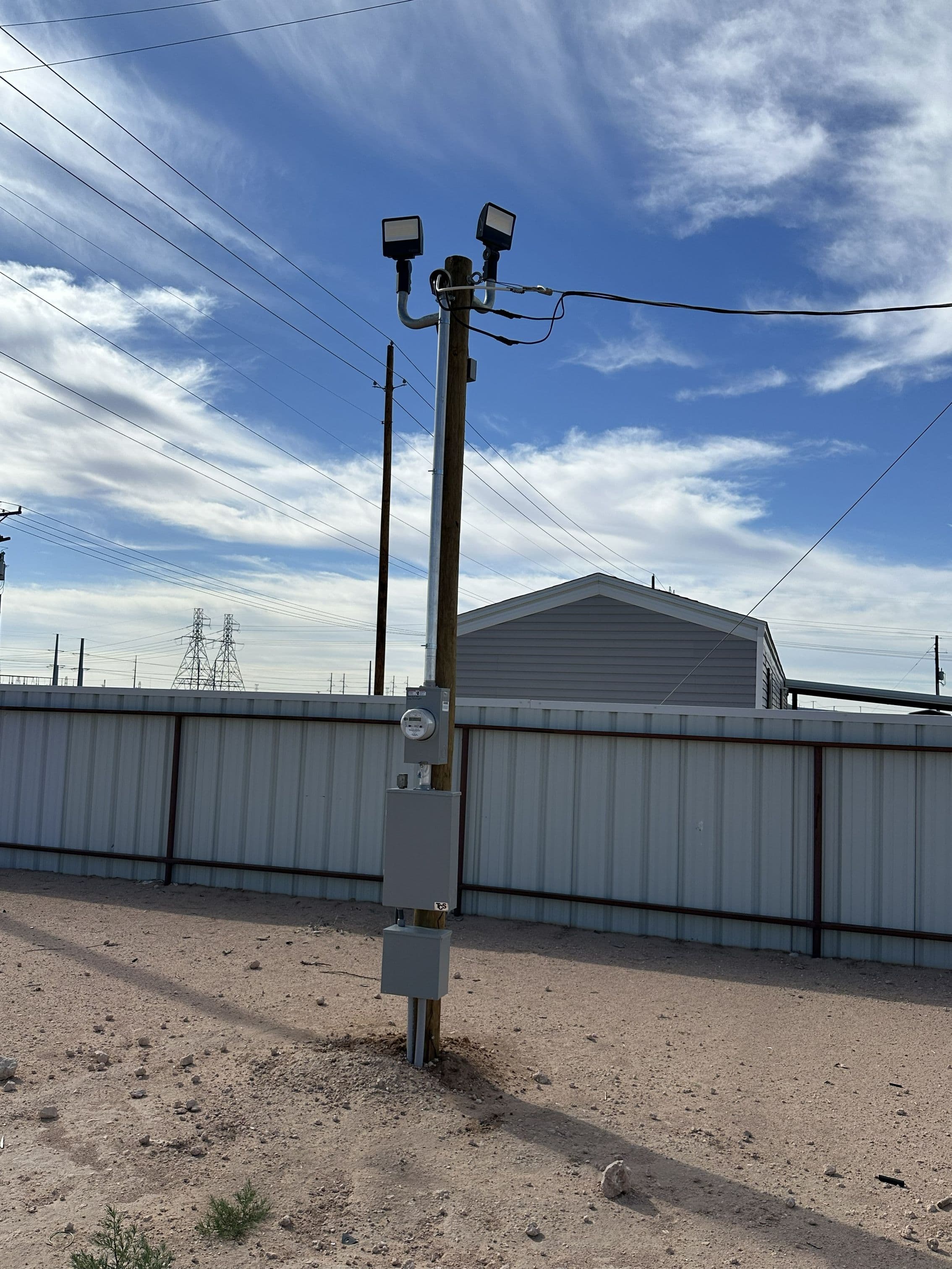 Yard security lighting